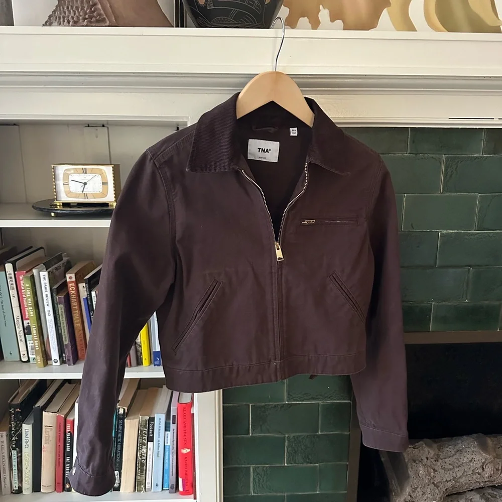 TNA Barkley Workwear Jacket in Rich Mocha Brown - Picture 5 of 8